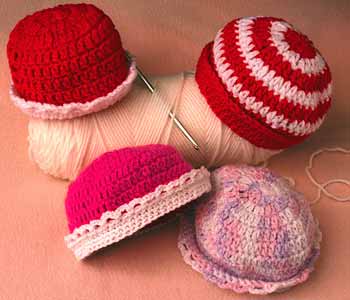 examples of crochet caps